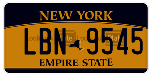 LBN9545  license plate in NY