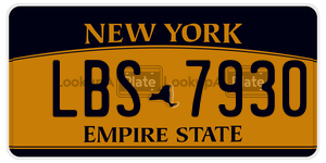 LBS7930  license plate in NY