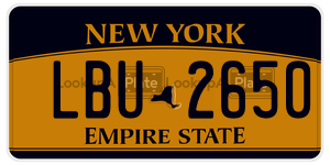 LBU2650  license plate in NY