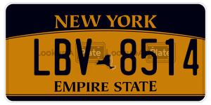 LBV8514 license plate in New York