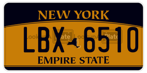 LBX6510  license plate in NY