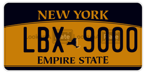LBX9000  license plate in NY