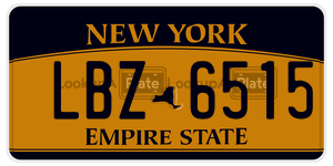 LBZ6515  license plate in NY