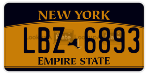 LBZ6893  license plate in NY