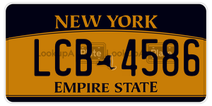 LCB4586  license plate in NY