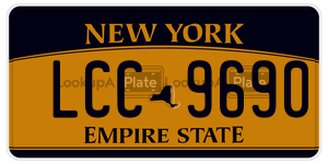 LCC9690  license plate in NY
