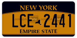 LCE2441  license plate in NY