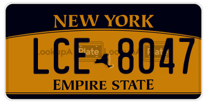 LCE8047  license plate in NY