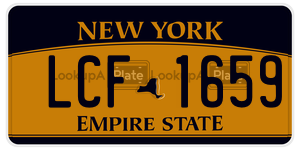 LCF1659  license plate in NY