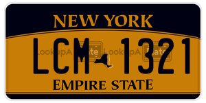 LCM1321  license plate in NY