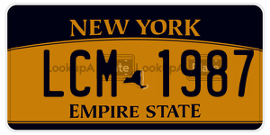 LCM1987  license plate in NY