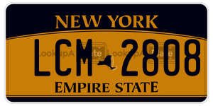 LCM2808  license plate in NY