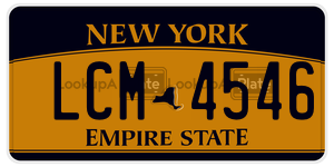 LCM4546  license plate in NY