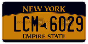 LCM6029 license plate in New York