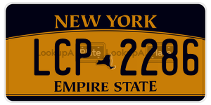 LCP2286  license plate in NY