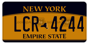 LCR4244  license plate in NY