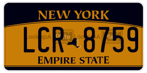 LCR8759  license plate in NY