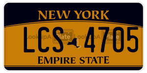 LCS4705  license plate in NY