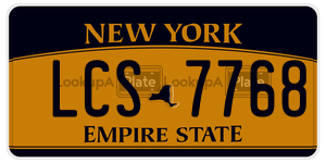 LCS7768  license plate in NY