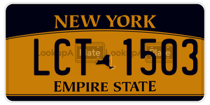 LCT1503  license plate in NY