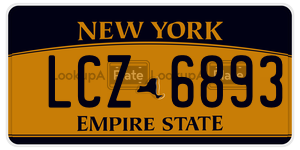 LCZ6893  license plate in NY