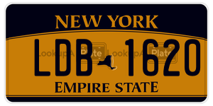 LDB1620  license plate in NY