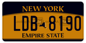 LDB8190  license plate in NY
