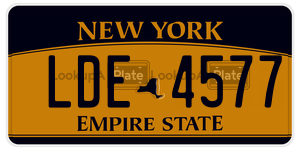 LDE4577  license plate in NY