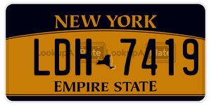 LDH7419  license plate in NY