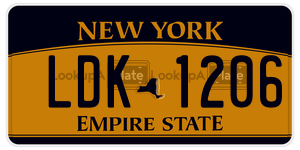 LDK1206  license plate in NY