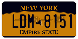 LDM8151  license plate in NY