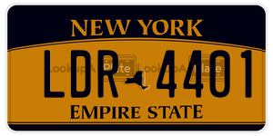 LDR4401  license plate in NY