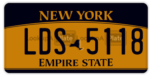 LDS5118  license plate in NY