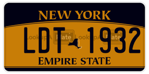LDT1932  license plate in NY