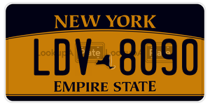 LDV8090 license plate in New York