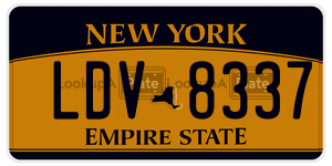 LDV8337  license plate in NY