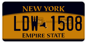 LDW1508  license plate in NY
