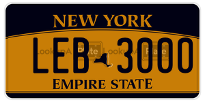 LEB3000  license plate in NY