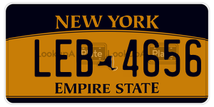 LEB4656  license plate in NY