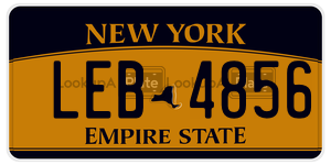 LEB4856  license plate in NY