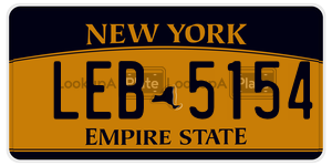 LEB5154  license plate in NY
