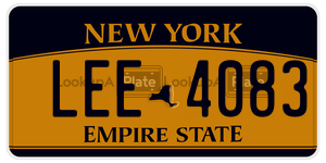 LEE4083  license plate in NY