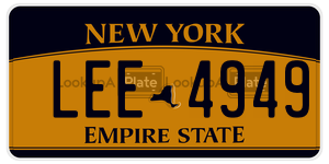 LEE4949  license plate in NY