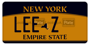 LEEZ  license plate in NY
