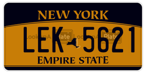 LEK5621  license plate in NY
