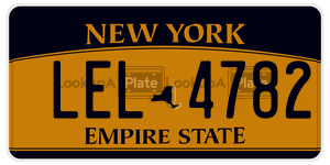 LEL4782  license plate in NY