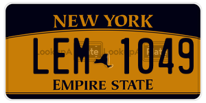 LEM1049 license plate in New York
