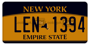 LEN1394 license plate in New York