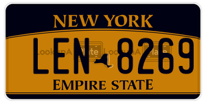 LEN8269  license plate in NY