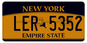 LER5352  license plate in NY